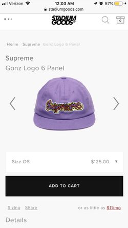 purple supreme gonz hat