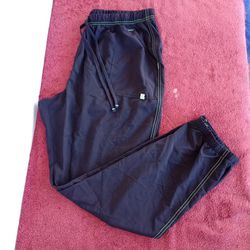 Scrubstar Pants Adult XL Black Active Tapered Leg Drawstring Medical Uniform