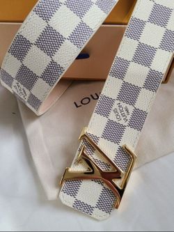 Authentic Louis Vuitton White Monogram Belt for Sale in Queens, NY