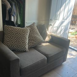Love Seat Couch Grey As Is 