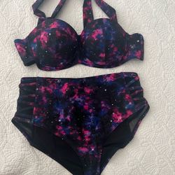 Hot Topic Galaxy Swimsuit 