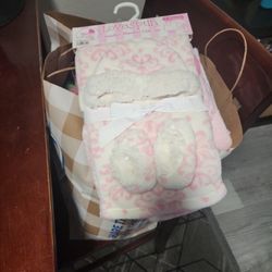 Baby Girls Stroller Blanket Gift Set