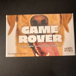Game Rover a Card Game You Play With Your Dog For Pups All Ages NEW & SEALED