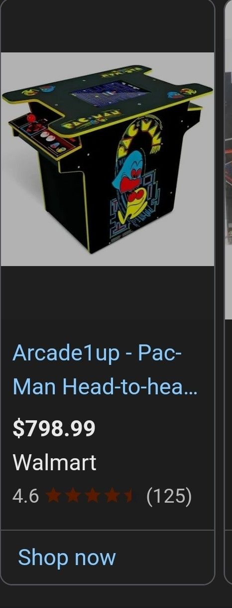 GREAT DEAL ON PAC MAN ARCADE