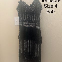 Betsy Johnson Size 4 Crochet Dress