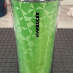 2011 Starbucks Green Mosaic Tumbler