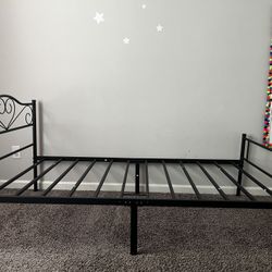 Black Metal Twin Bed Frame