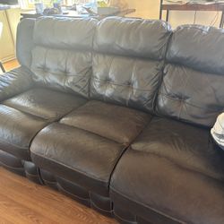 Leather Couch And Chair Recliner 
