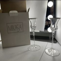 Mikasa Sonata platinum Candle Holders