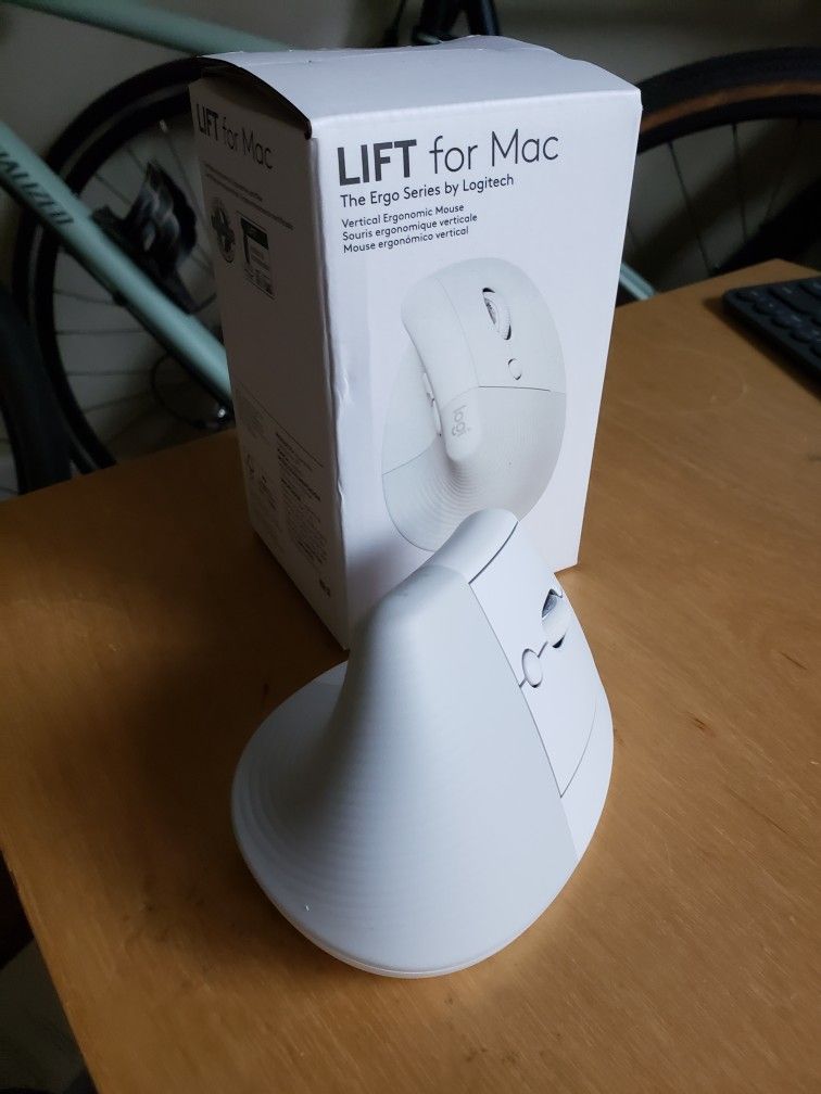 Logitech Lift for Mac Bluetooth Ergonomic Mouse