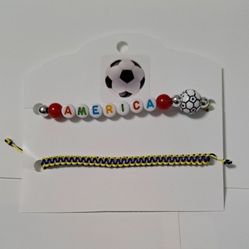 Club AMERICA set De 2 Pulseras.