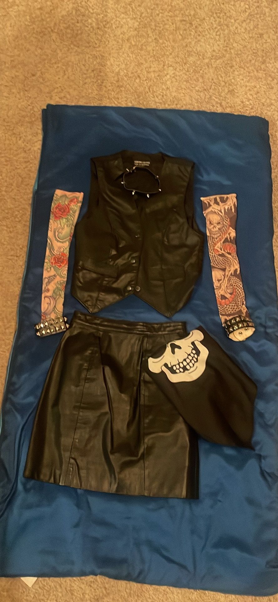 Leather Biker Chick Costume