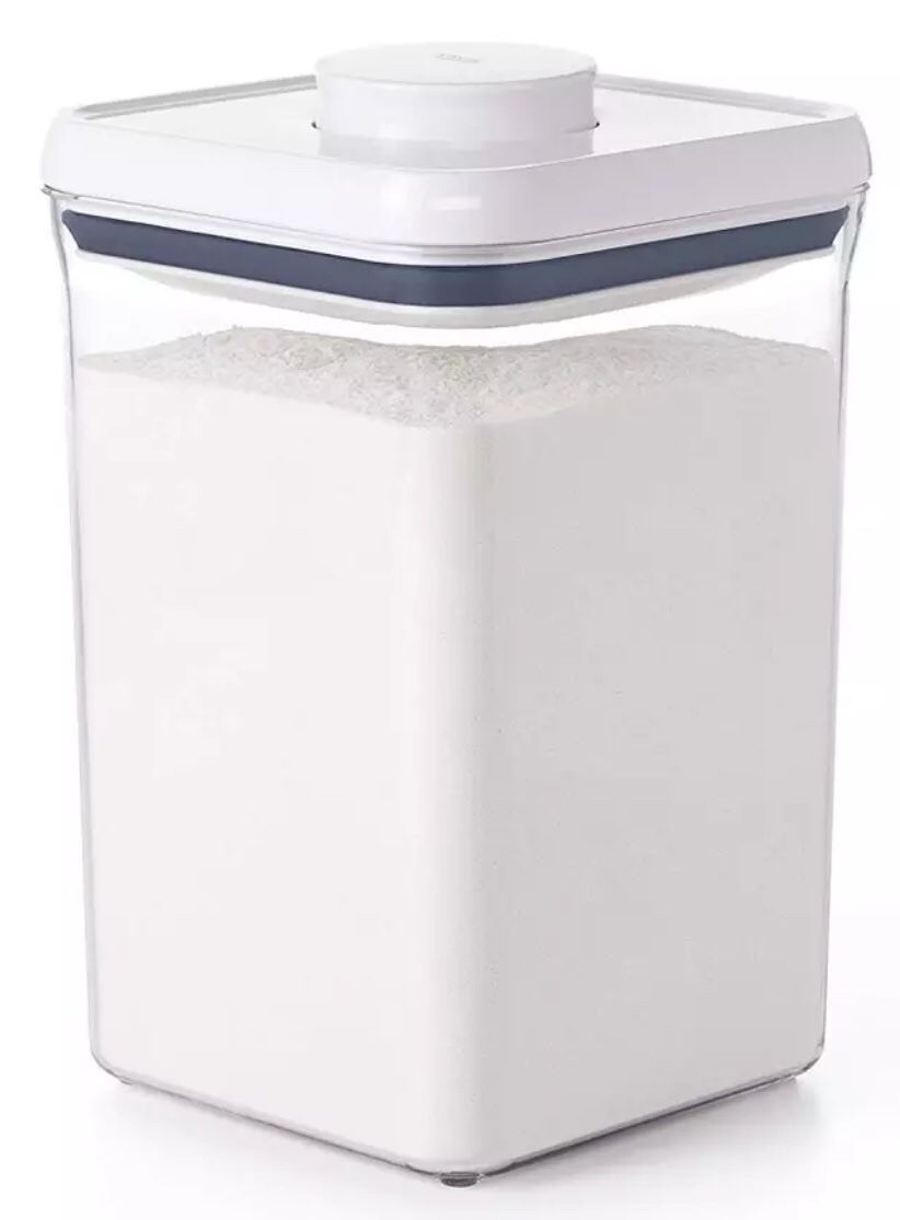OXO Softworks Clear Plastic Food Storage POP Container White Square Lid {link removed}