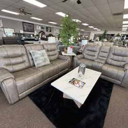 2 PC RECLINER SOFA AND LOVESEAT 