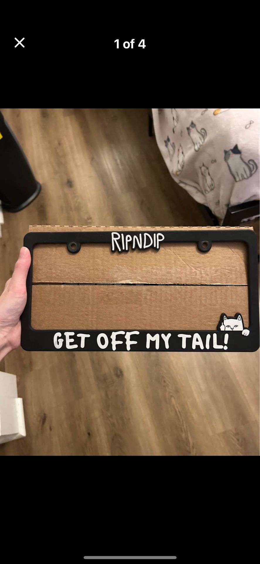 RIPNDIP Get Off My Tail License Plate Frame