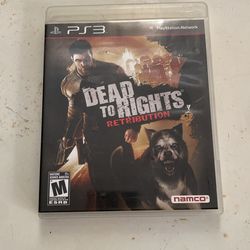 Dead To Rights Retribution PS3 Disc