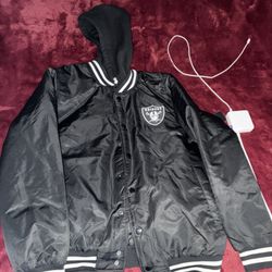 Raiders Hooded Jacket (size Medium)