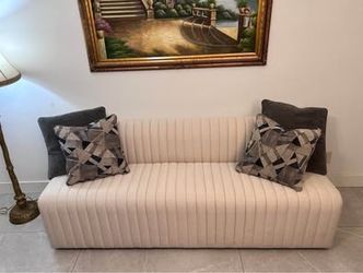 Four hands Augustine beige 82” dining bench