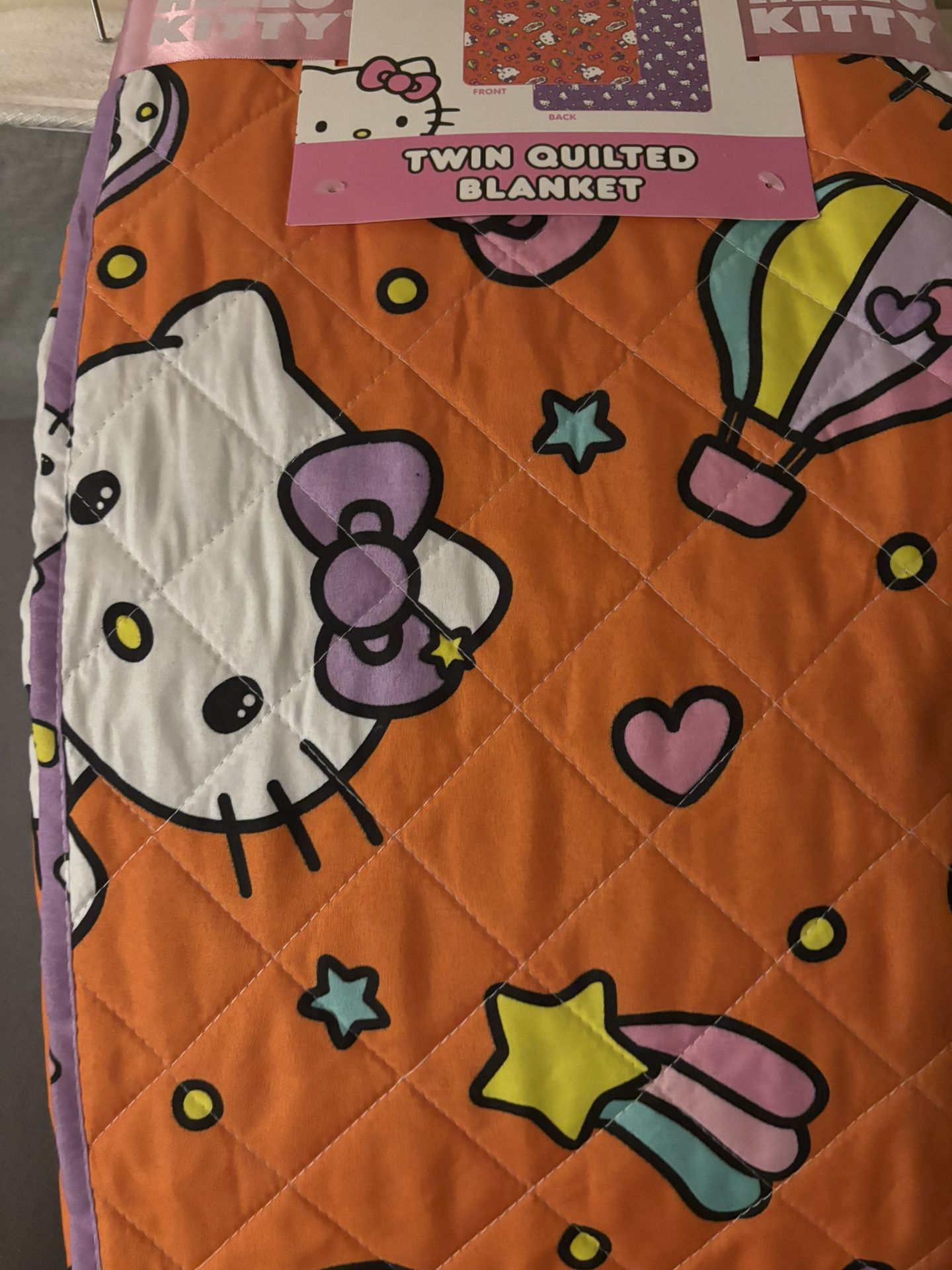 Hello Kitty Twin Quilted Blanket 60inx90in