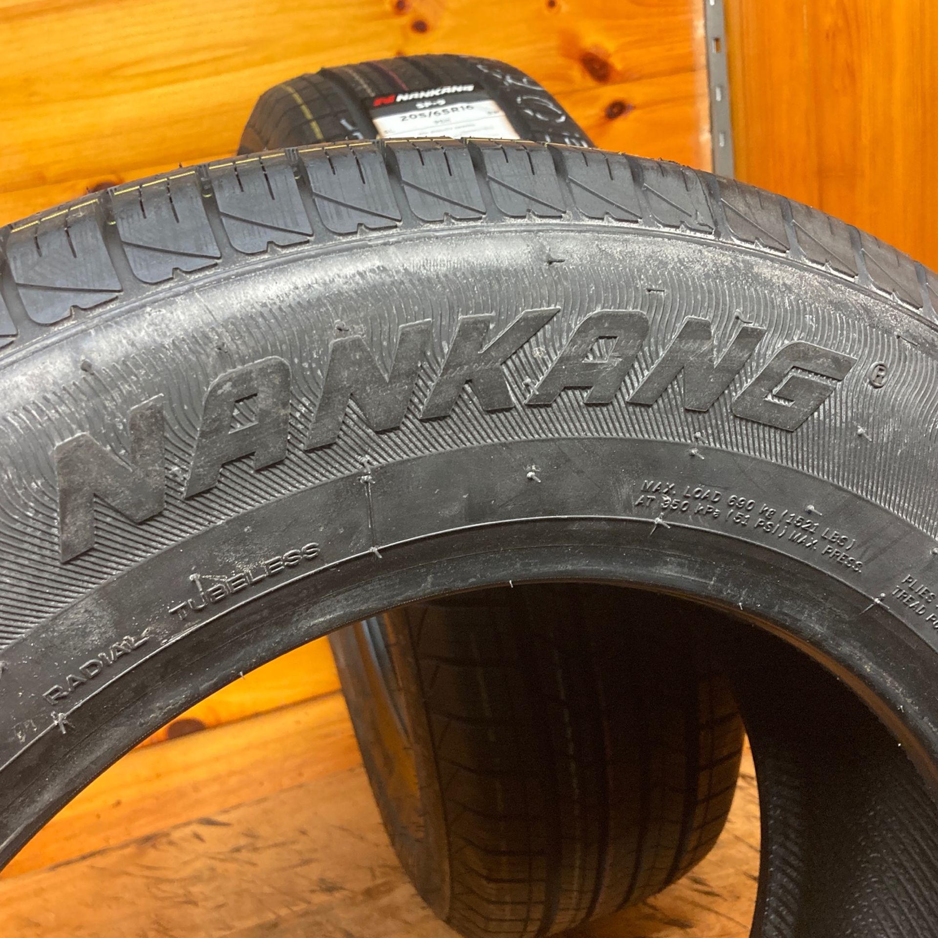 Brand New Pair 2 Tires 205-65-16 Nanking Like New Stock 756-150