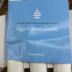 ClearlyFiltered 3 -Stage Under-Sink Water Filtration System