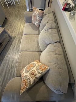 Gray couch set