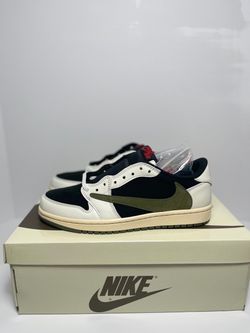 TravisScott Olive Jordan 1 low