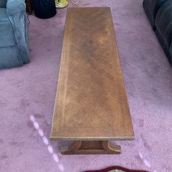 Pecan Living Room Table