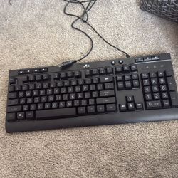 PC / Computer Keyboard - Blue Led Light Up