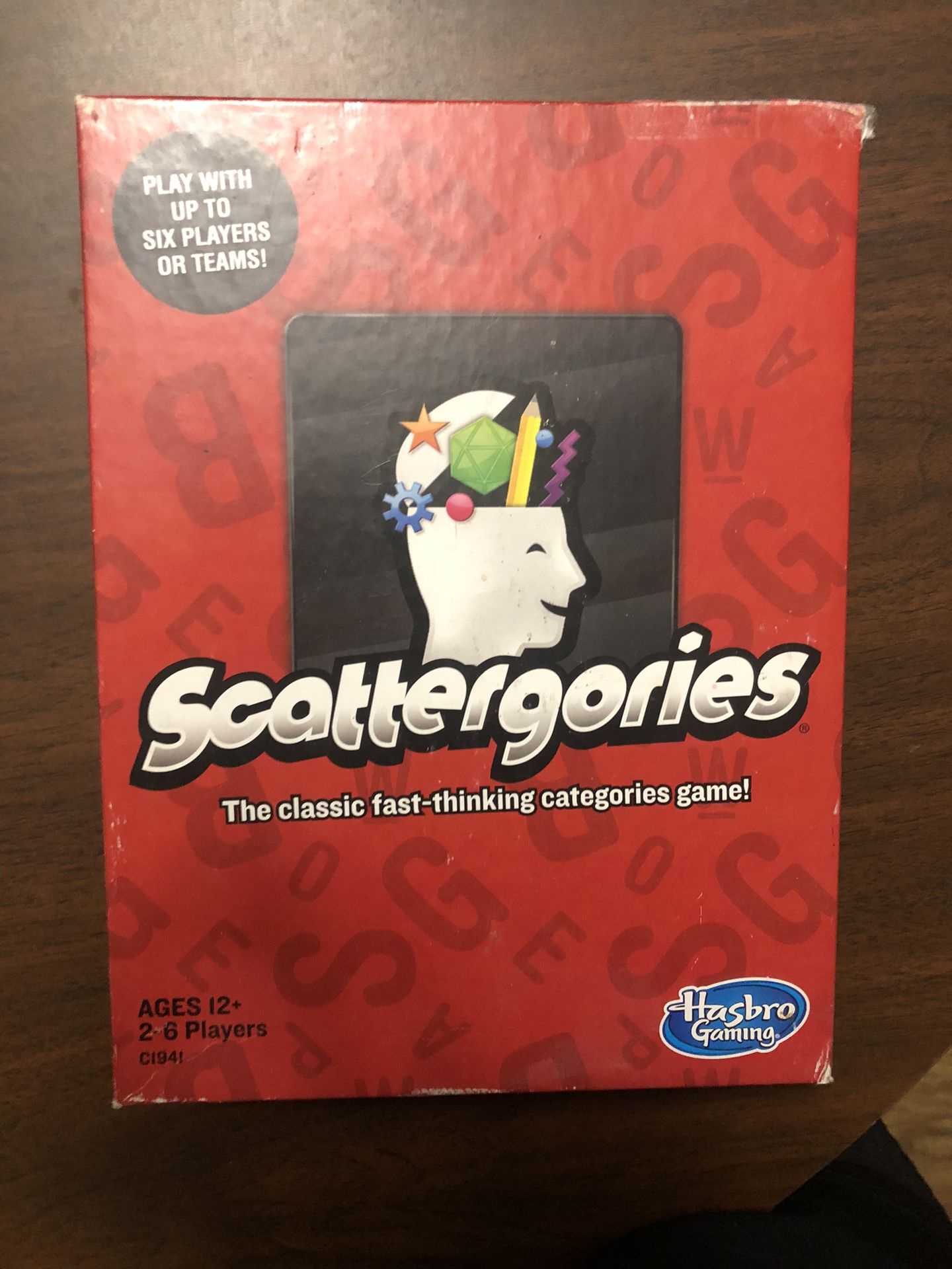 Scattergories Board Game