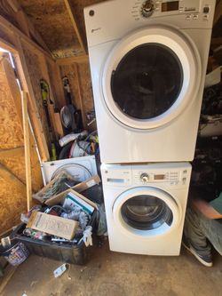 Samsung front loader set works excellent. No issue thirty day warranty