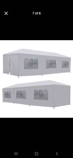 10' x 30' Large Canopy Waterproof Party Tent Outdoor Tent 8 Sides White, Outdoor Event Carpa For Sale
