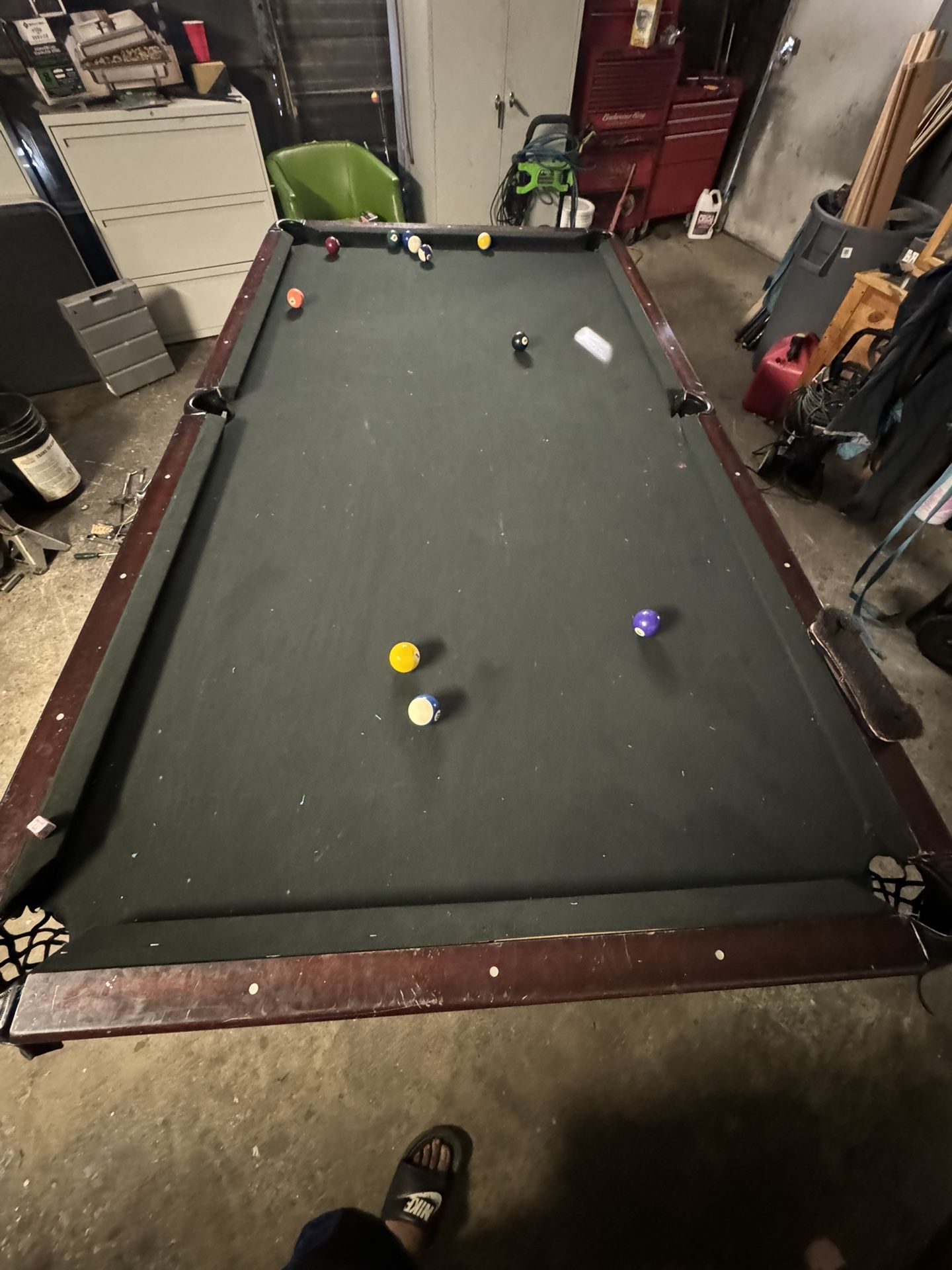 9ft 3 Piece Slate Pool Table