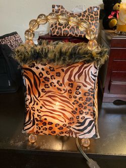 Leopard lamp purse