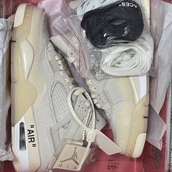 jordan off white sail 4 size 