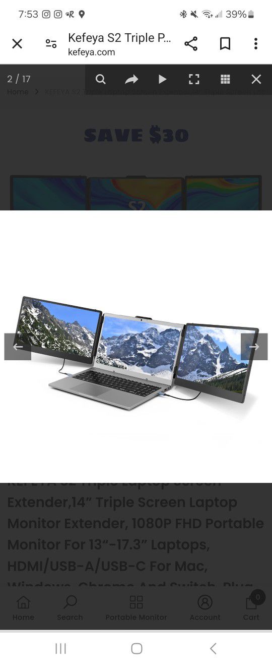  Triple Laptop Screen Extender,14