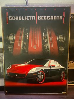 !!Ferrari 612 Scaglietti Sessanta Framed Poster!!