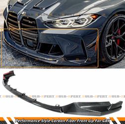 For 21-26 BMW G8X M3 M4 Performance Style Carbon Fiber Front Bumper Lip Splitter