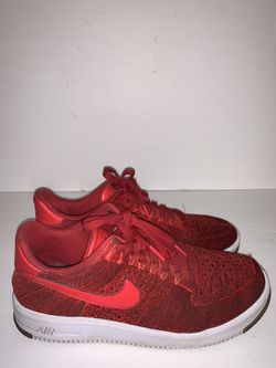 NIKE AIRFORCE 1 ULTRA FLYKNIT LOW UNIVERSITY RED SIZE 10 817419-600