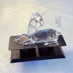 Swarovski Certified Crystal Figurines -Crystal Dragon, Pegasus And Unicorn 