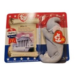 Vintage 2000 McDonald's American Trio Righty the Elephant Stuffed Animal New