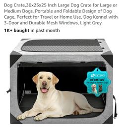 Foldable large dog crate -Brand New