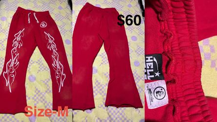 Hellstar Red Flame Flare Sweatpants Size M