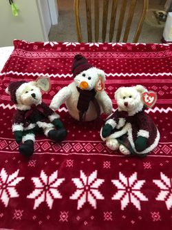 Ty attic treasure rare 2000 set of 3 Holiday Mint Condition