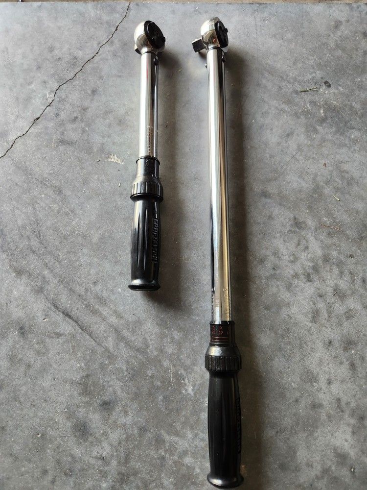 Craftsman Torque Wrench Set 1/2" and 3/8"
