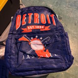 Detroit Baseball Backpack
