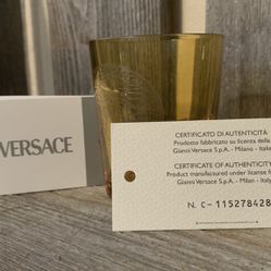 Versace Rosenthal Medusa Votive with Cert of Authenticity