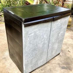 35” Work Force Storage Cabinet with Peg Board Doors: 34.5″ W x 23″ D x 38″ H