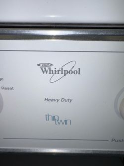 Whirlpool washer & dryer combo