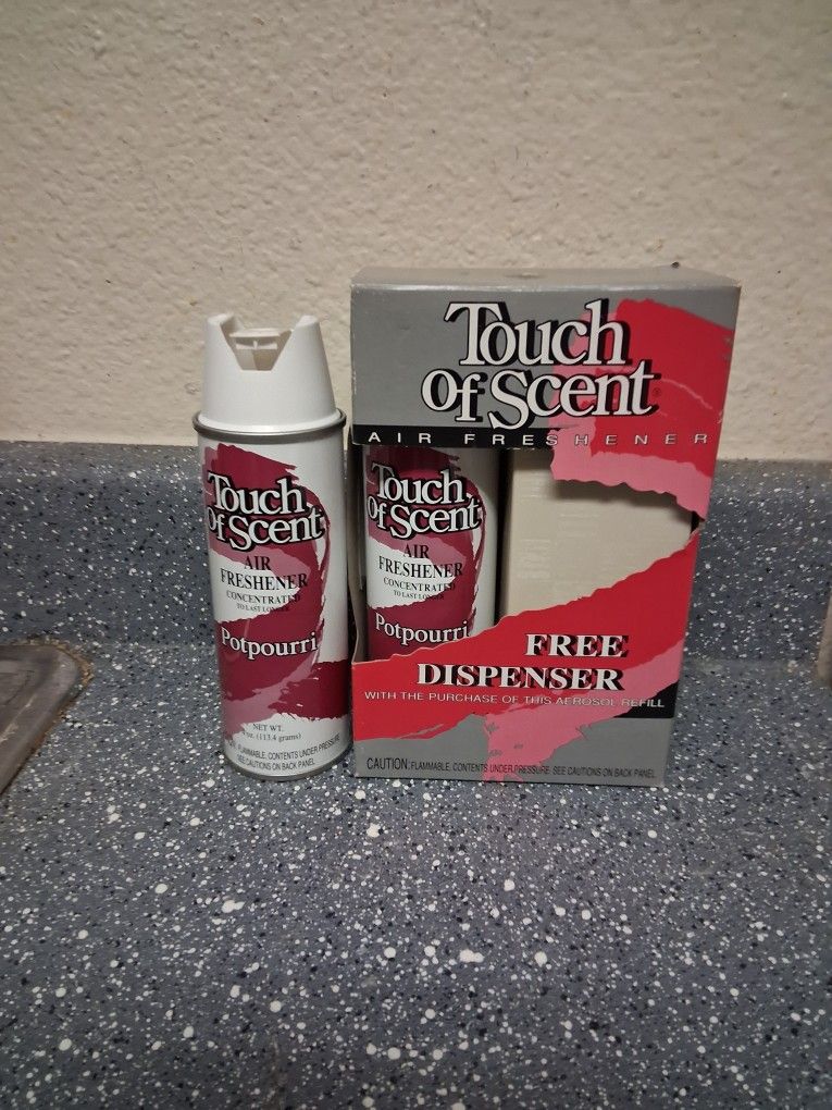 Brand New Touch of scent 2 cans With Dispenser Pickup Between 2:00-10:40 Pm Cash Only Huge Sale Read Description